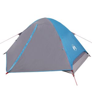 vidaXL 4-personers campingtelt vandt&aelig;t bl&aring;