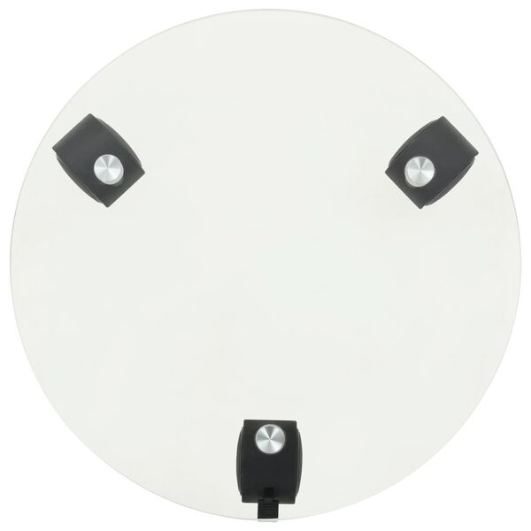 vidaXL plantevogne 2 stk. h&aelig;rdet glas 28 cm rund