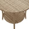 vidaXL havestole 2 stk. med lænefunktion og bord polyrattan beige
