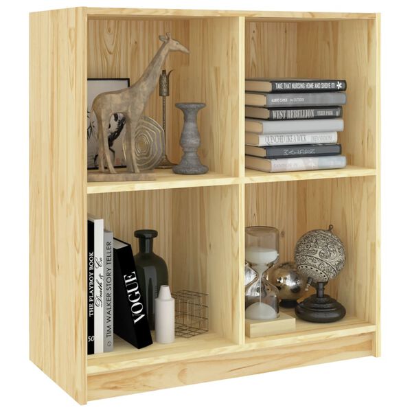 vidaXL skænk 70x33x76 cm massivt fyrretræ