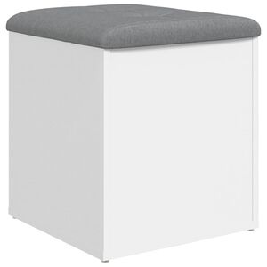 vidaXL opbevaringsb&aelig;nk hvid 42x42x45 cm konstrueret tr&aelig;