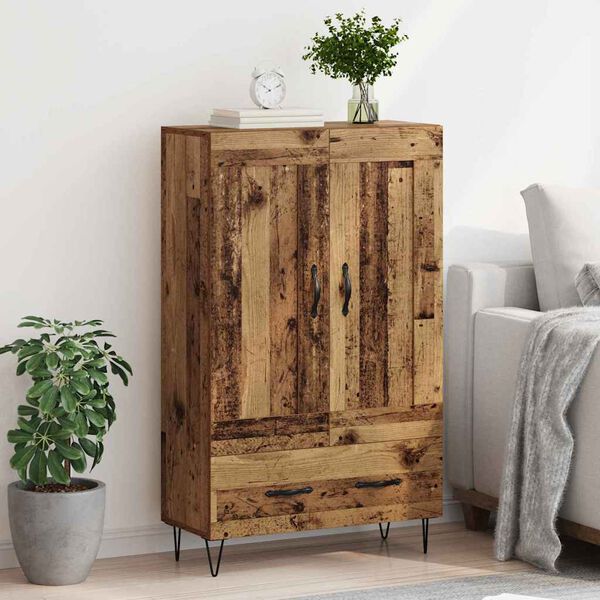 vidaXL Highboard Gammelt tr&aelig; 69,5 x 31 x 115 cm Konstrueret tr&aelig;