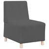 vidaXL Modulsofa enhed uden arme M&oslash;rkegr&aring; 55 x 74 x 82 cm Velourstof