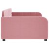 vidaXL daybed 100x200 cm velour pink