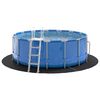 vidaXL Pool Bundark Sort &Oslash; 244 cm Non-woven stof