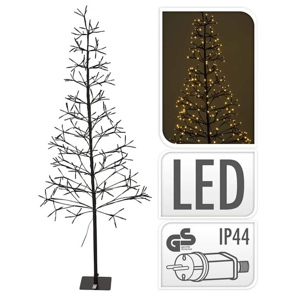 Ambiance juletr&aelig; med 280 LED'er 150 cm