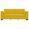 vidaXL 3-personers sofa 220x77x82 cm fl&oslash;jl gul