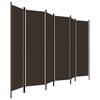vidaXL 6-panels rumdeler 300 x 180 cm brun