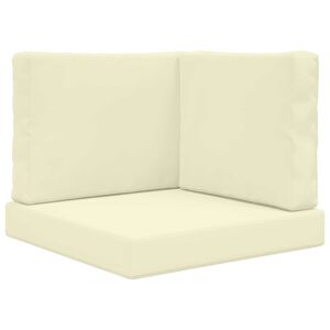 vidaXL Udend&oslash;rs Sofa Pude 3 pcs Creme Polyester