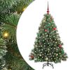 vidaXL Kunstigt juletr&aelig; med 150 LED'er Gr&oslash;n 150 cm PE og PVC