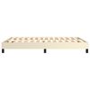 vidaXL Boxspring sengeramme 140x190 cm kunstl&aelig;der cremefarvet