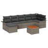vidaXL Havesofa S&aelig;t 8 stk. Gr&aring; polyrattan