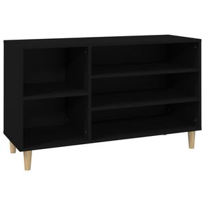 vidaXL skoreol 102x36x60 cm konstrueret tr&aelig; sort