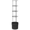 vidaXL Tomat Vokser Sort &Oslash; 32 x 127 cm PP