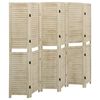 vidaXL 6-panels rumdeler 210x165 cm massivt kejsertr&aelig;