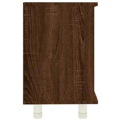vidaXL badeværelsesskab 60x32x53,5 cm konstrueret træ brunt egetræ