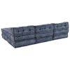 vidaXL Modulsofa Geometrisk 4 pcs Indigo 70 x 70 x 56 cm Stof