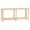 vidaXL arbejdsbord 180x50x80 cm massivt fyrretr&aelig;