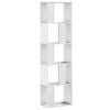 vidaXL bogreol 45x23,5x162,5 cm 5 hylder konstrueret tr&aelig; hvid
