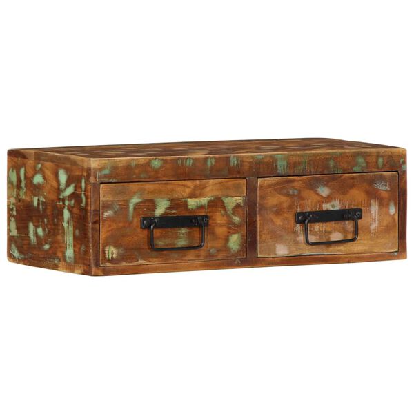 vidaXL væghængt tv-skab 60x30x19 cm massivt genbrugstræ