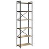 vidaXL Bogreol 60 x 30 x 189,5 cm Konstrueret tr&aelig; Sonoma eg