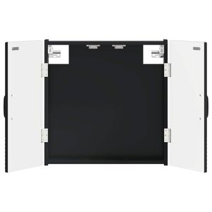 vidaXL Dartboard Skab HOORN Sort 52,5 x 10,5 x 53,5 cm Konstrueret tr&aelig;