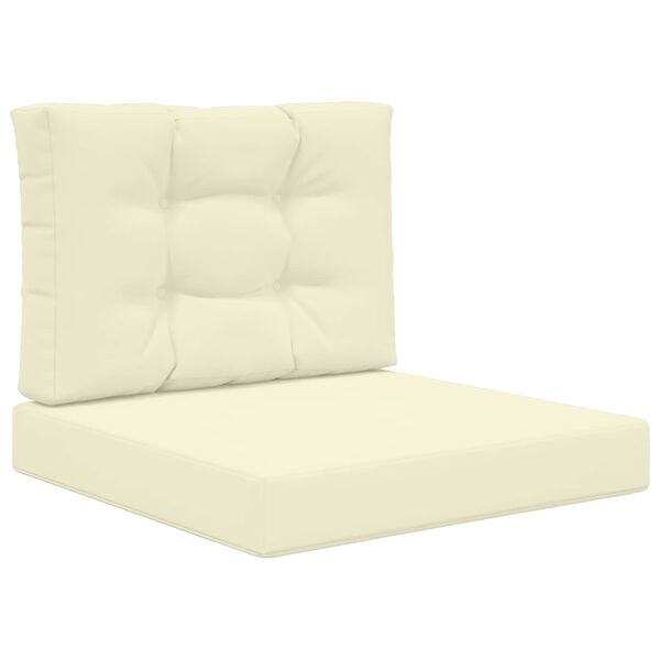 vidaXL Udend&oslash;rs Sofa Pude 2 pcs Creme Polyester