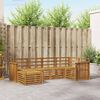 vidaXL Sofas&aelig;t 6 pcs Naturfarvet Massivt Akacietr&aelig;