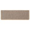 vidaXL selvkl&aelig;bende trappem&aring;tter 30stk. 65x21x4cm sisal-look lys beige