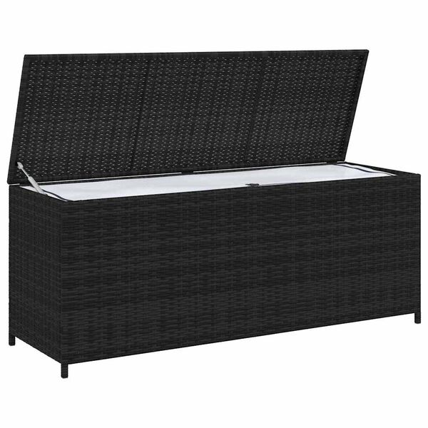 vidaXL udend&oslash;rs opbevaringskasse 150x50x60 cm polyrattan sort