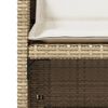 vidaXL havestole 4 stk. med hynder polyrattan beige