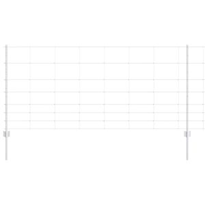 vidaXL Hegn med post S&oslash;lv 1 x 25 m St&aring;l