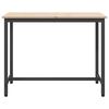 vidaXL bord Naturfarvet 100 x 50 x 77 cm Ingeni&oslash;rtr&aelig; og st&aring;l