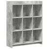 vidaXL Bogreol Beton Gr&aring; 87,5 x 30 x 111 cm Konstrueret tr&aelig;