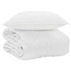 vidaXL Sommer dyne med pude 2 stk. Hvid Microfiber