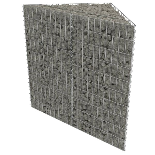 vidaXL gabion-højbed 75x75x50 cm galvaniseret stål