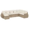 vidaXL sofas&aelig;t til haven 8 dele med hynder polyrattan beige