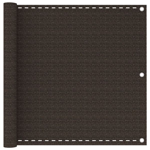 vidaXL altanafsk&aelig;rmning 90x600 cm HDPE brun