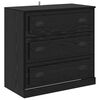 vidaXL Sideboards 3 pcs Sort eg 210 x 35,5 x 67,5 cm Konstrueret tr&aelig;