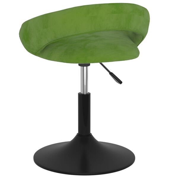 vidaXL drejelig spisebordsstol fl&oslash;jl lysegr&oslash;n