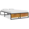 vidaXL sengestel 120x200 cm metal sort