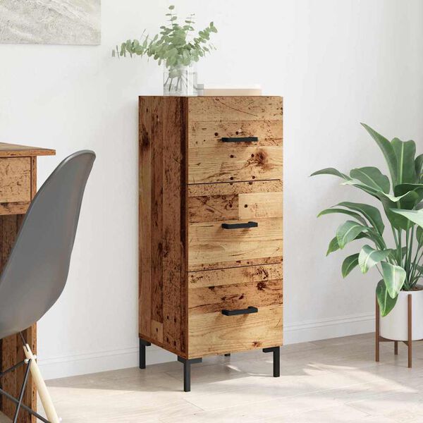 vidaXL Sideboard Gammelt tr&aelig; 34,5 x 34 x 90 cm Konstrueret tr&aelig;