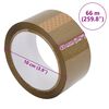 vidaXL pakketape 36 stk. 48 mm x 66 m brun