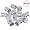 vidaXL M&oslash;bel t&oslash;nde m&oslash;trik 12 pcs Zinkbelagt M6 x 13 mm Jern
