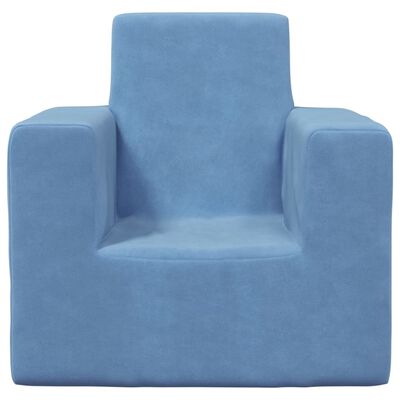 vidaXL sofa til børn blødt plys blå