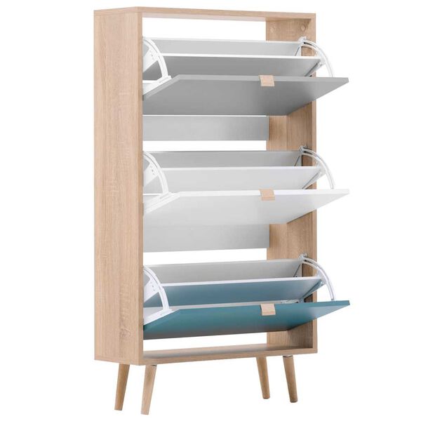 Finori skoskab C-uba 42 sonoma-egetr&aelig;sfarve og flerfarvet