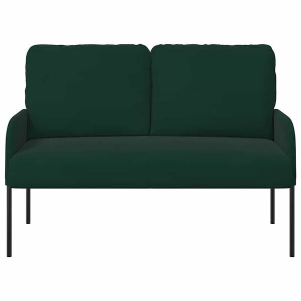 vidaXL Sofaer med pude 110cm M&oslash;rkegr&oslash;n Krydsfin&eacute;r
