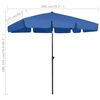 vidaXL strandparasol 200x125 cm azurblå
