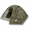 vidaXL 4-personers campingtelt vandt&aelig;t kuppel camouflage