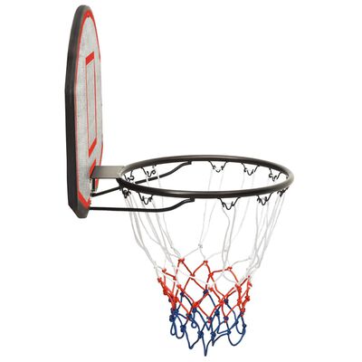vidaXL basketballkurv med plade 71x45x2 cm polyethylen sort